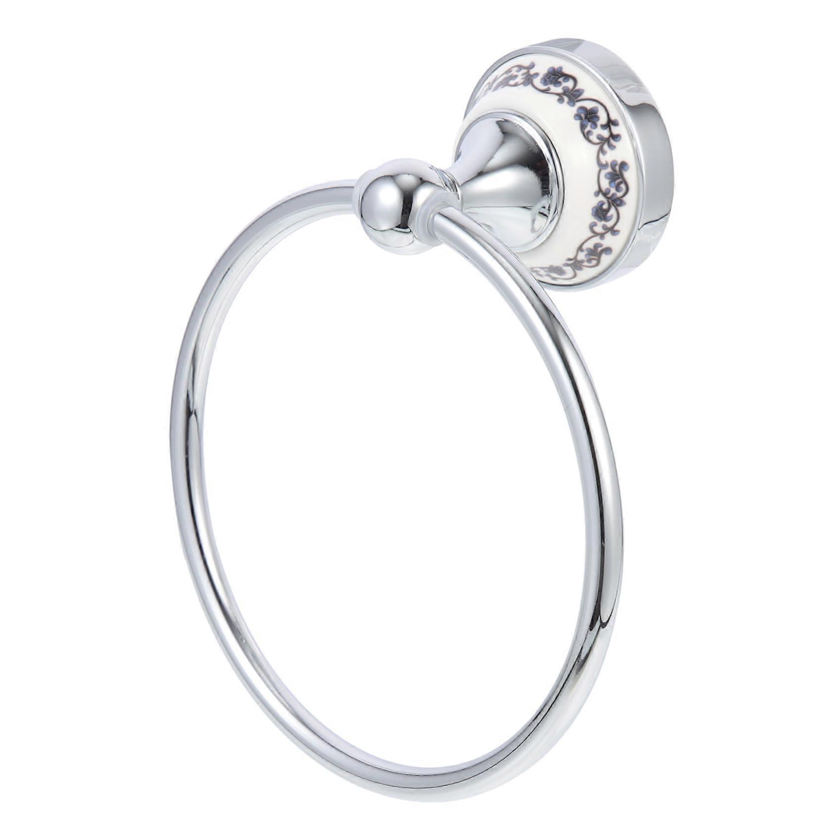 Towel Ring Chrome Towel Holder for Bathroom, Easy Installation, Modern Design, Towel Organizer Size: Standard