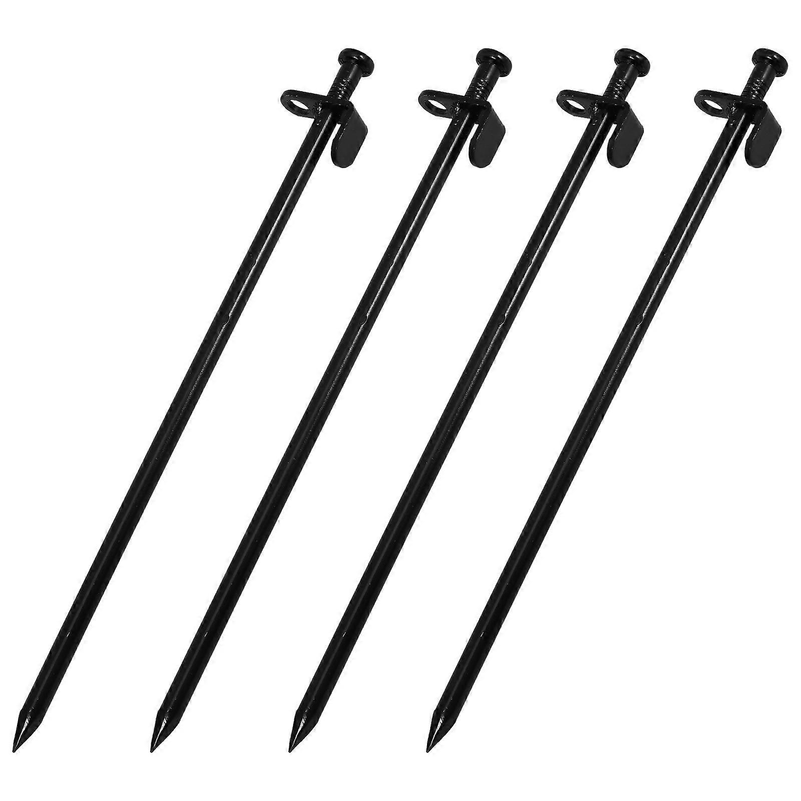 4pcs Metal Pegs Nails Sand Ground Stakes for Plant Fabric Fixing Gardening Tool Accessory