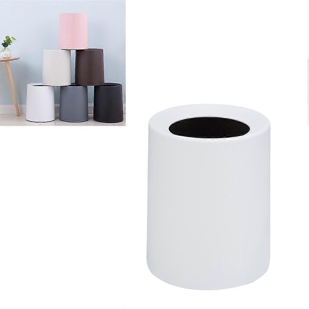 Recycling Frosted Waste Bin 8L Square Plain Color Suitable For Offices Shops 1Pack
