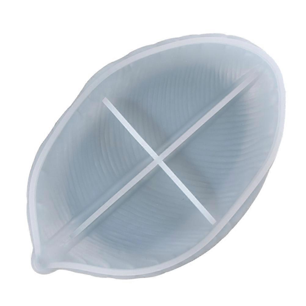 Storage Silicone Mold For Crafts Leaf-Shaped DIY Casting Projects 15.3X10X2.5cm Versatile Tool 1PC