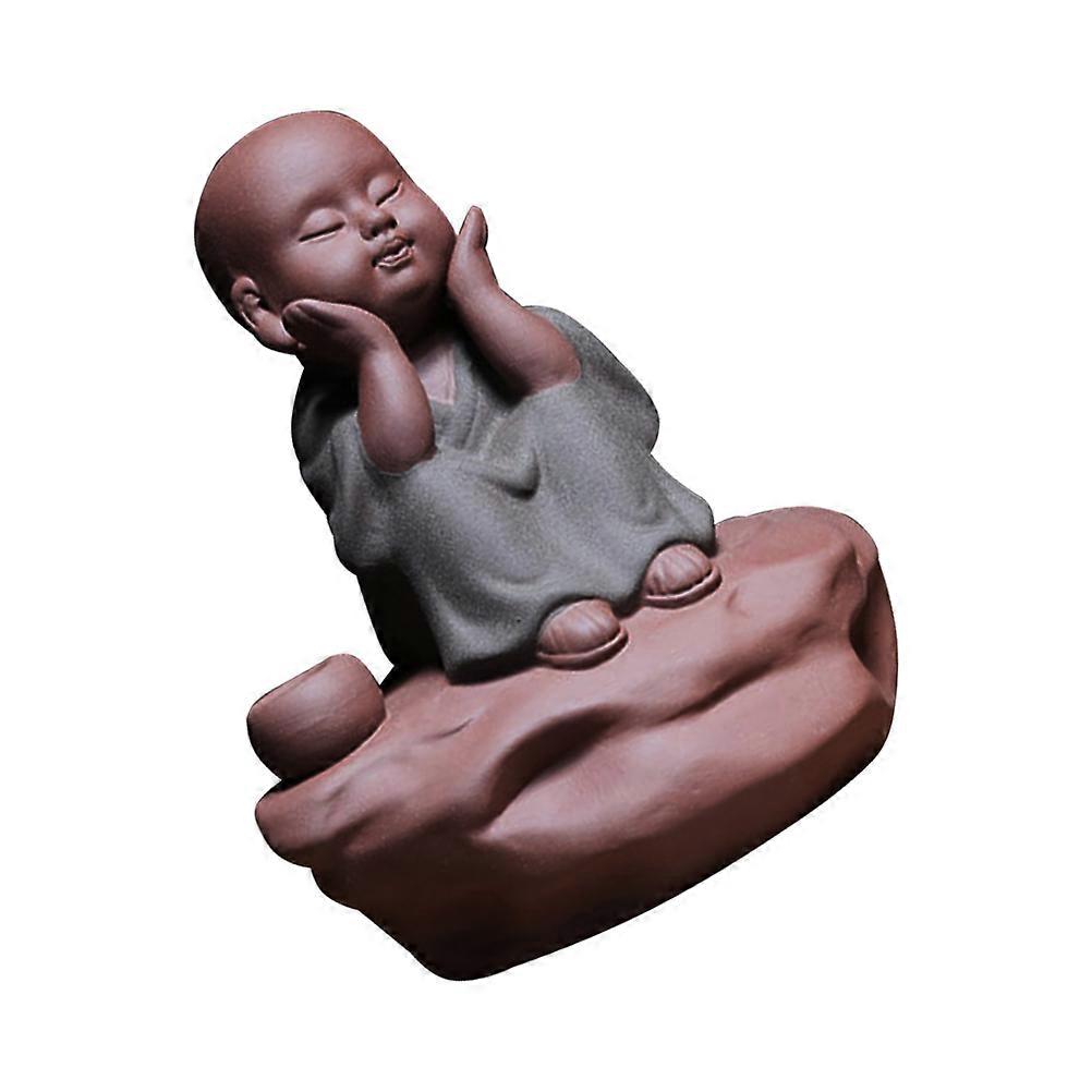 Realistic Shape Tea Pet Figurine Perfect For Tea Room 3.5X3.1X2.4in Unique 1Set