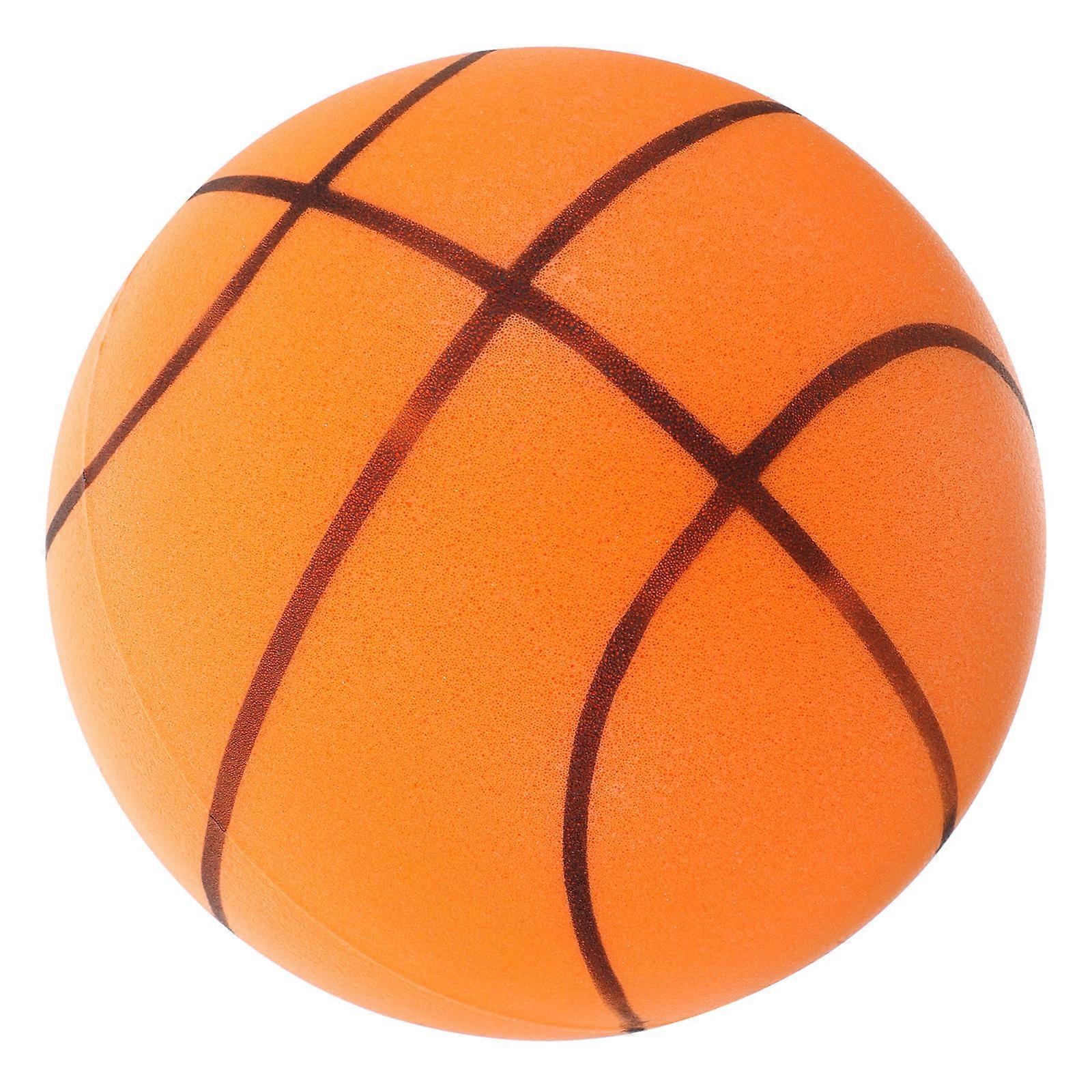 Wear-Resistant Silent Basketball Bouncy Ball Toy For Kids Indoor Use Assorted Color 1Pack