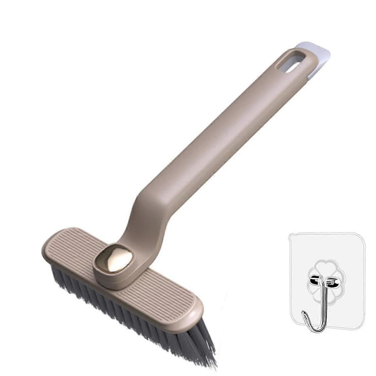 Multifunction Rotating Crevice Cleaning Brush 360Rotating NoDead Corners Hard Bristle Space Brush for Bathroom&KitchenC