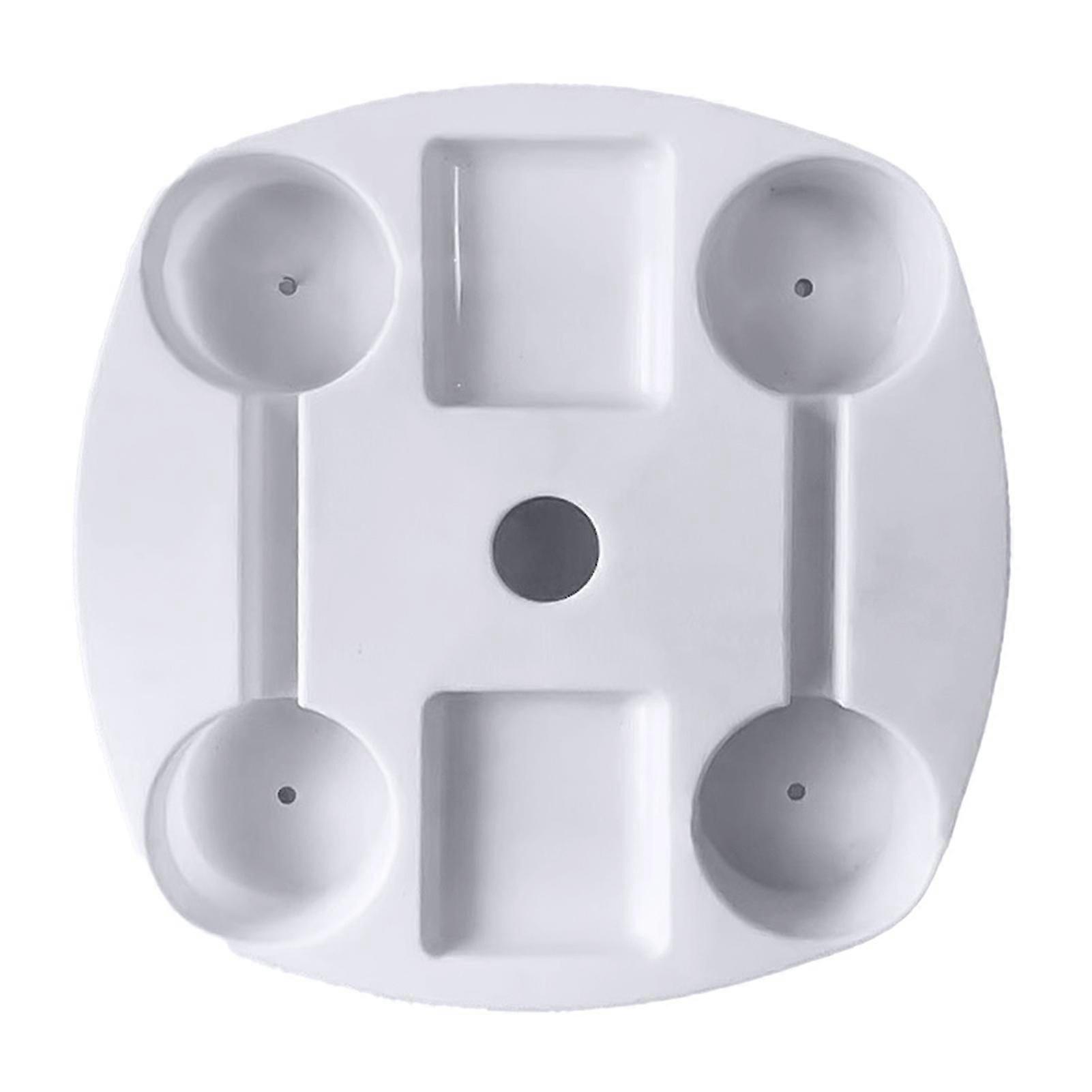 Swimming Table Tray Solid Hanging Gadgets with Bracket White Multifunctional Solid Beach Tray with Bracket for Outdoor