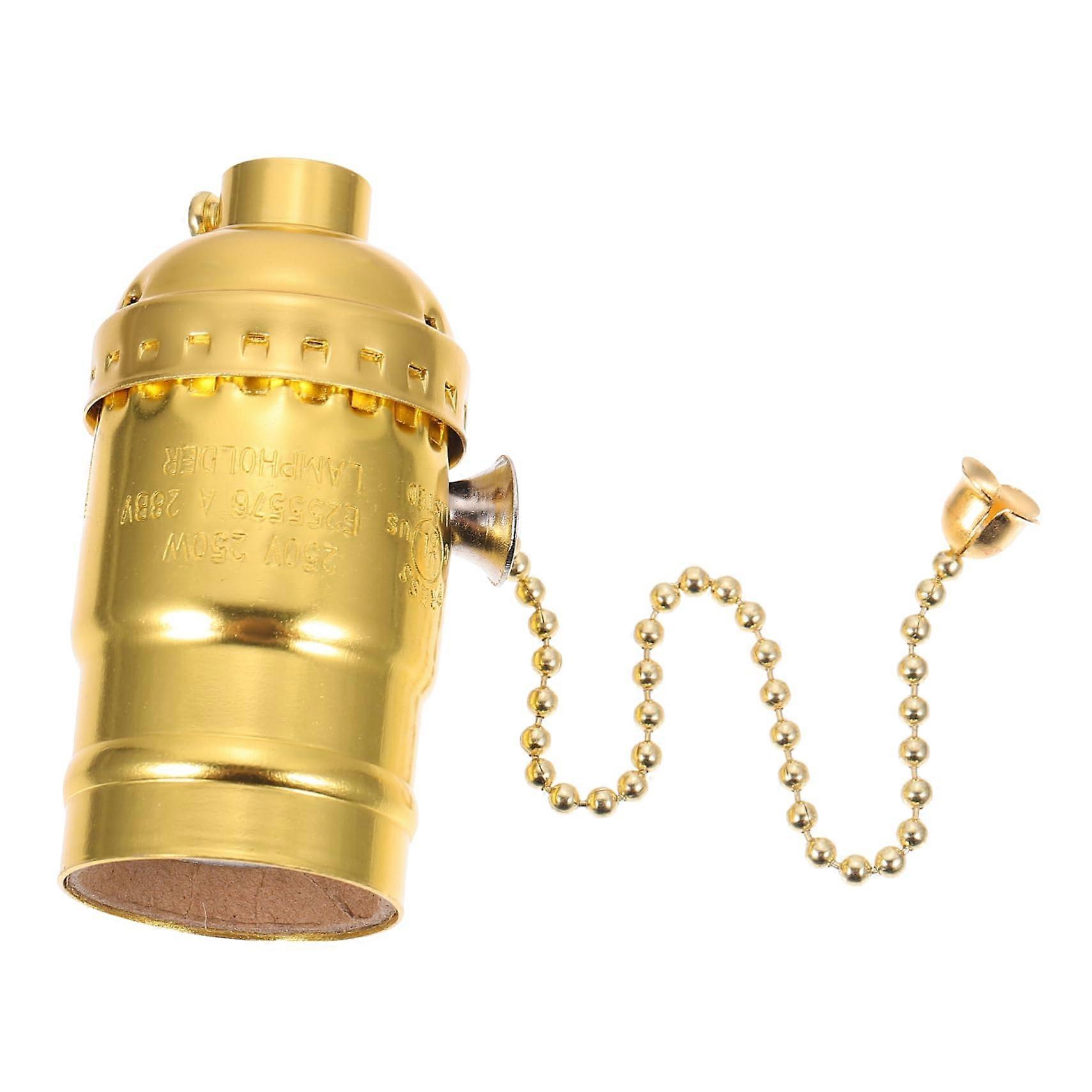 Retro E27 Lampenfassung Aluminium Light Socket Adapter With Zipper Vintage Bulb Socket Pendant Light Fixture
