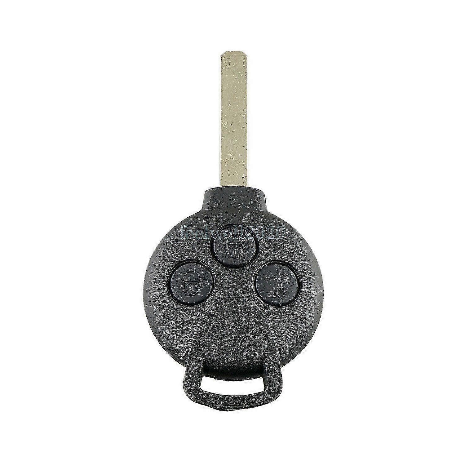 Smart Fortwo 451 2007-2013 3 Button Remote Key Fob Case Shell Cover with Blade Replacement