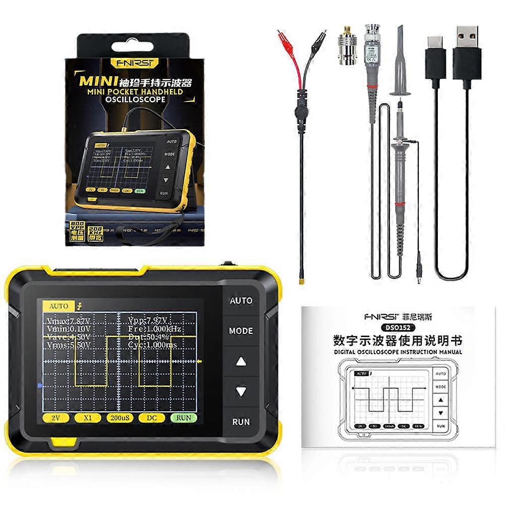 Handheld Small Oscilloscope Portable-Digital-Oscilloscope 200KHz 5V/1A UK
