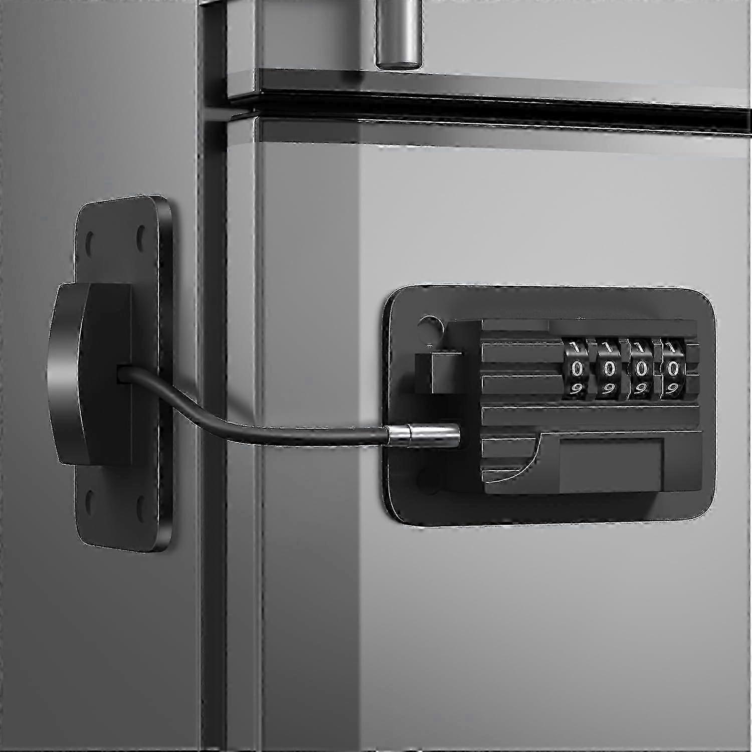 2025 est Fridge Lock with Combination, Upgraded Freezer Lock for Upright Refrigerators, Child Safety Lock Edition 0813
