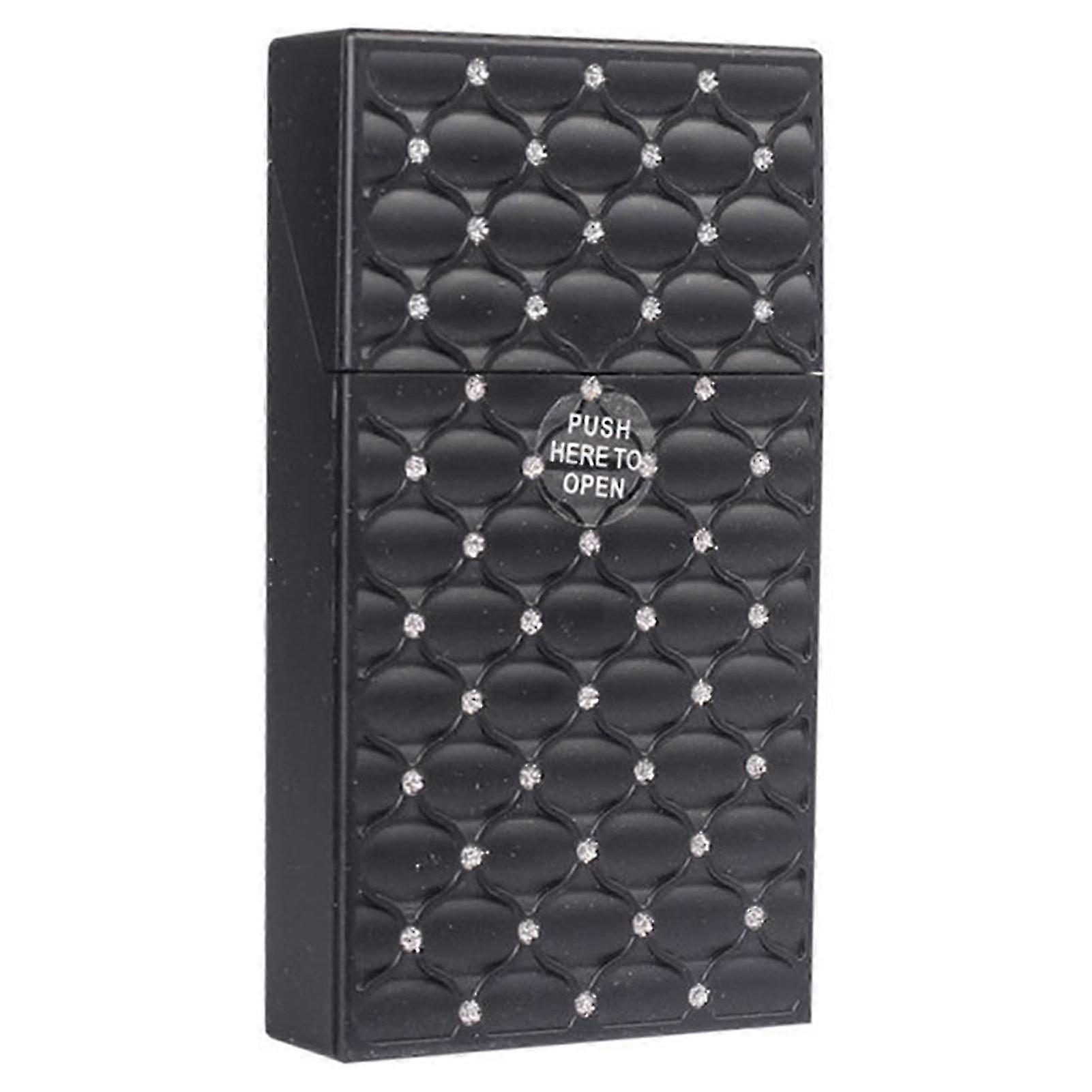 Plastic Cigarette Case Moisture and Crushproof Box with Flip Top Open for Men and Women