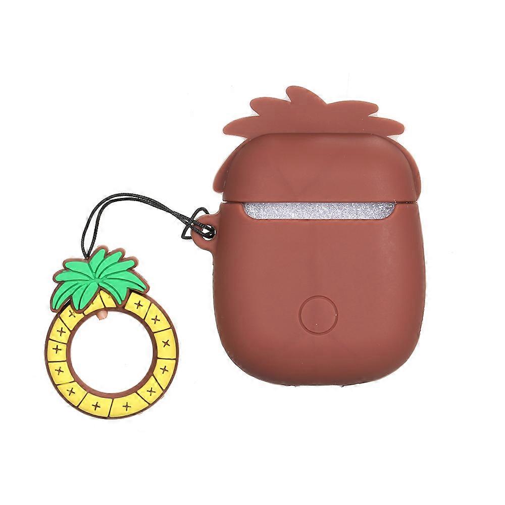 Portable Cute Cartoon 3D Fruit Series Avocado Clamshell-Type Earphone Sleeve For 1/2 Generation Rechargeable Earphone