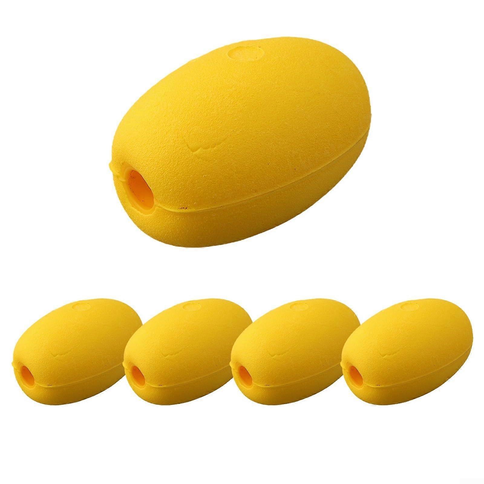 Pool Line Buoy Float,Fishing Net Buoys EVA Elastic Rope Yellow(96 * 145 * 20mm) 96*145*20mm