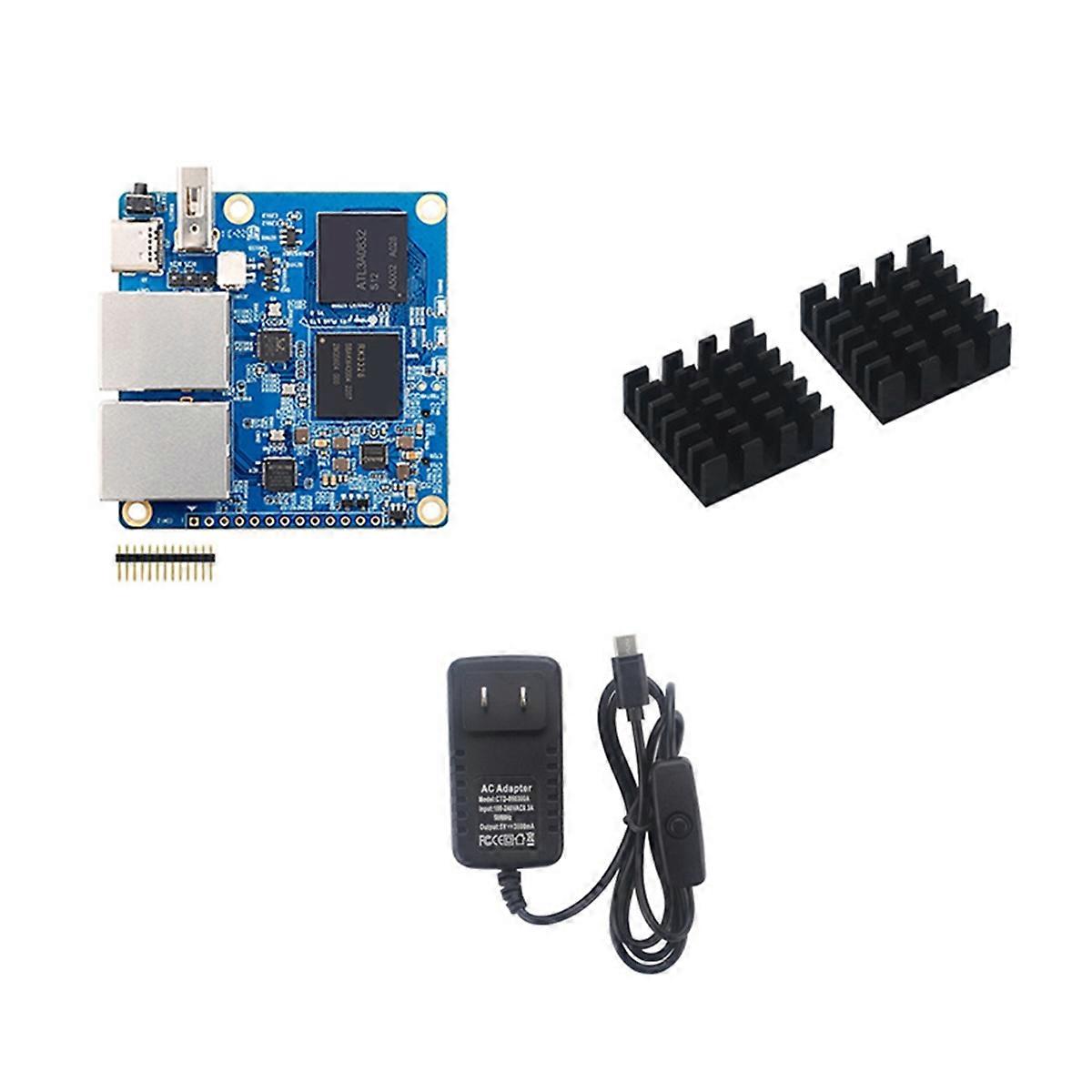 For R1 Plus Development Board 1GB RAM Rockchip RK3328 Supports Android9//Debian/OpenWRT OS US Plug