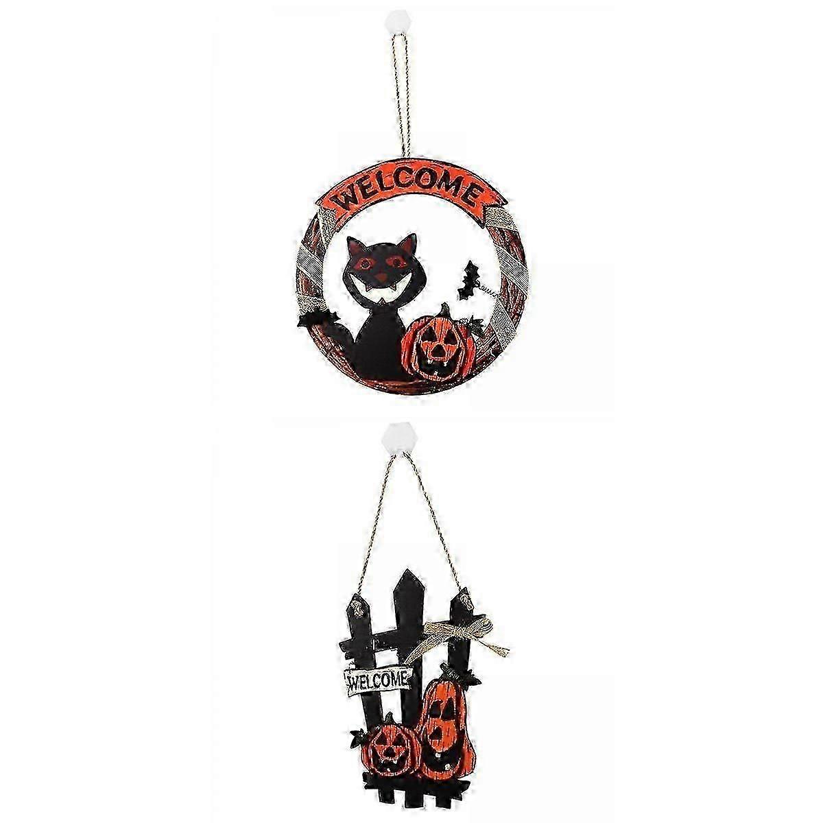 Double-Sided Halloween Garland for Hanging Party Decorations