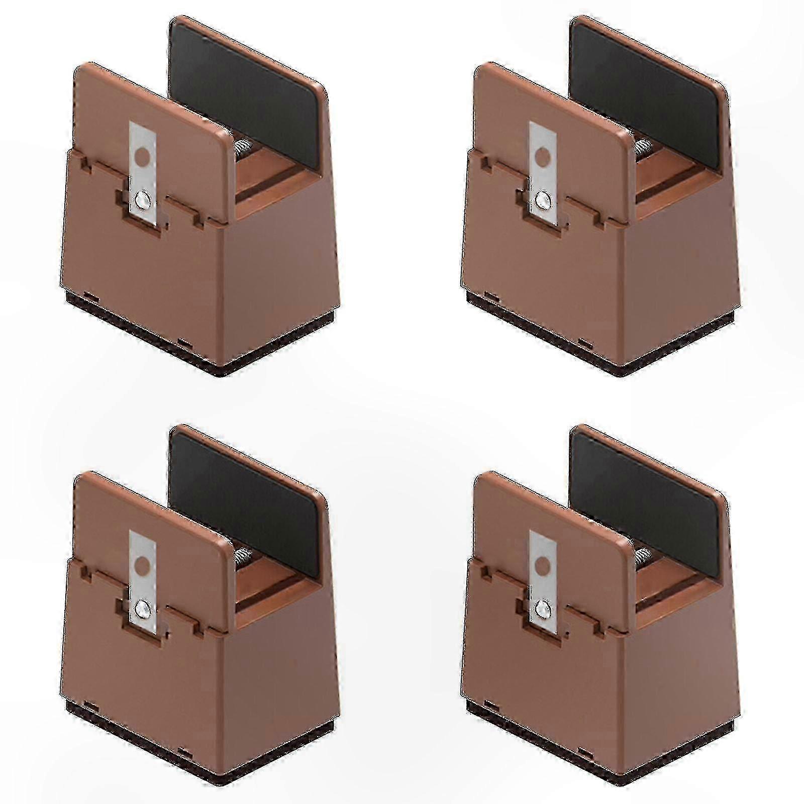 4x ベッド家具ライザー 5/10cm ヘビーデューティ調整可能なデスクリフト さまざまなブランドに適しています