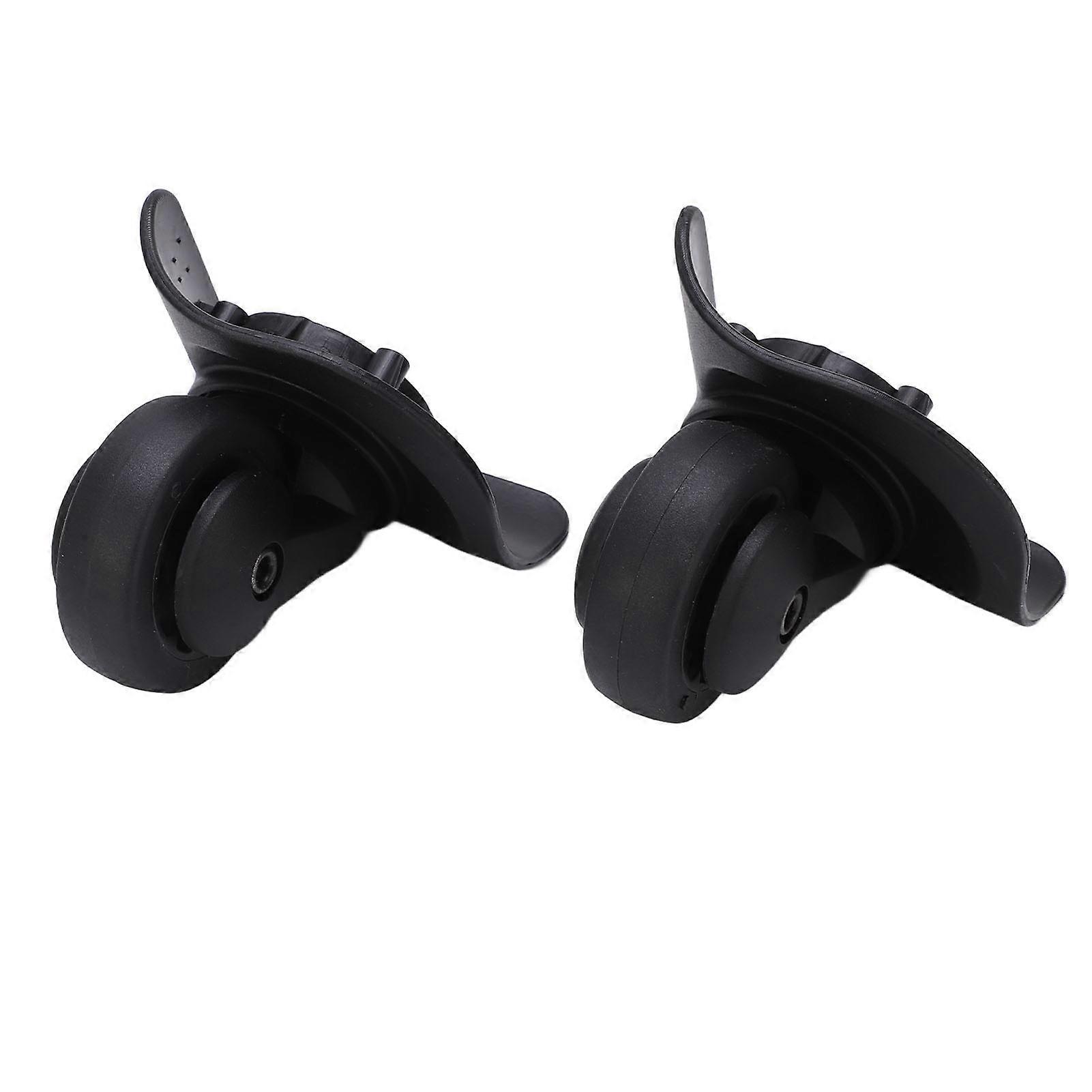 A53 Black Luggage Wheel Replacement Pair 285g Universal Casters