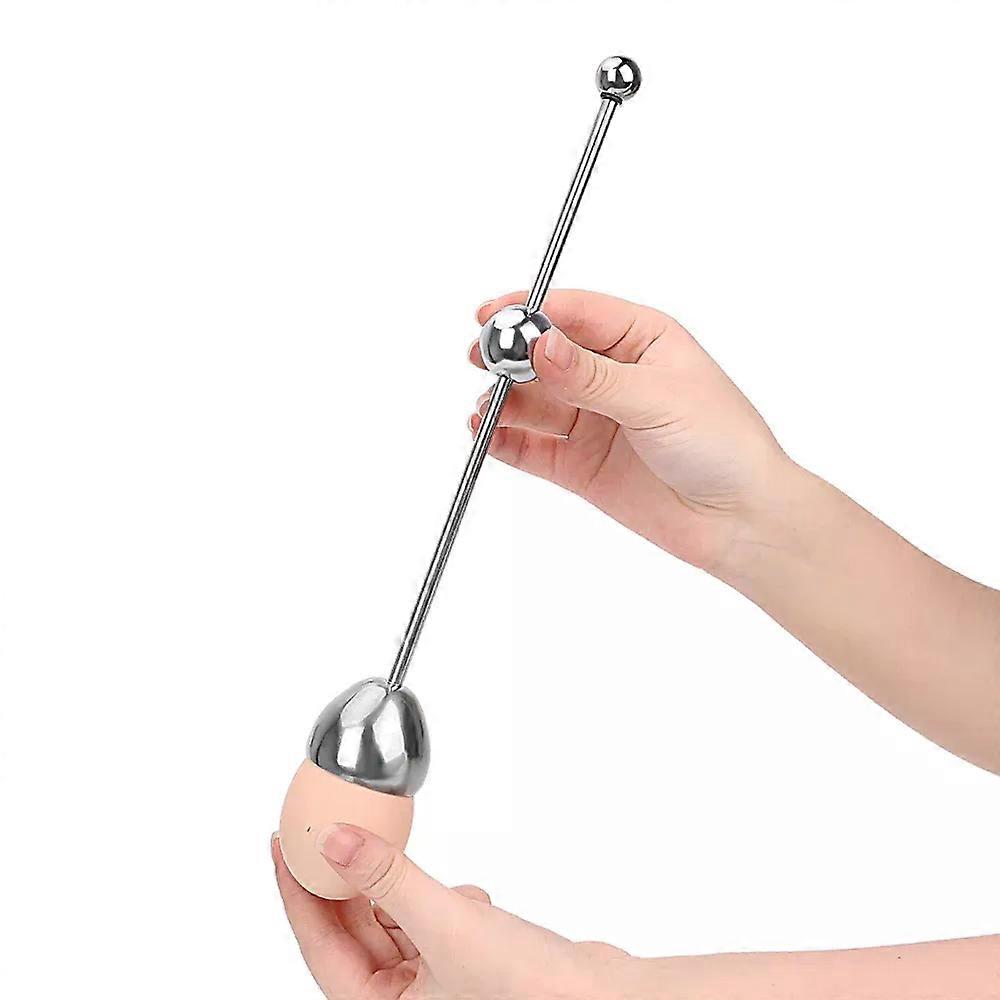 Kitchen Gadgets Raw Egg Cracker Separator Egg Knocker Opener Egg Tools Stainless Steel Boiled Egg Topper Shell Top Cutter