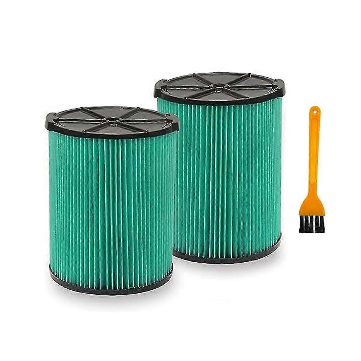 2Pcs Replacement Filter for VF6000 Vacuum Cleaner - High-Efficiency Air Filter with 1Pc Brush