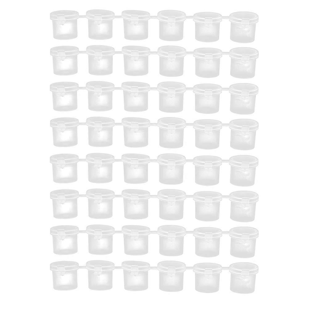 8pcs Empty Watercolor Paint Pots with Lids   Easy Open Storage Containers for DIY Art Projects, Classroom & School Painting Supplies Organization