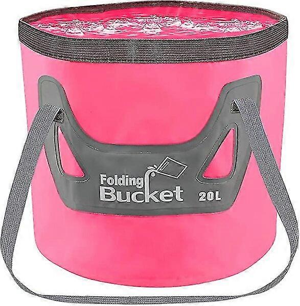 20L Foldable Bucket, Upgraded Material, Waterproof, Lightweight and Portable