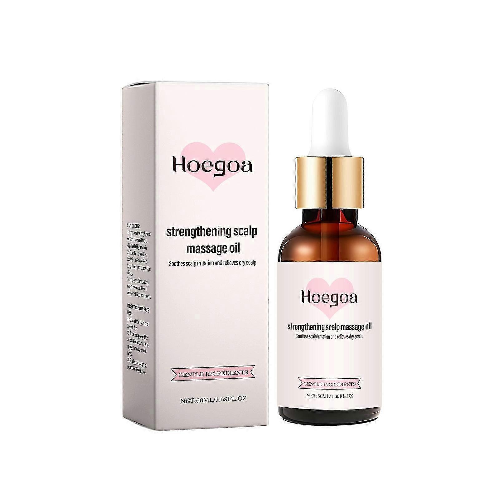 Hoegoa scalp massage care oil nourishes and soothes the scalp, providing gentle and shiny hair with smooth rosemary oil