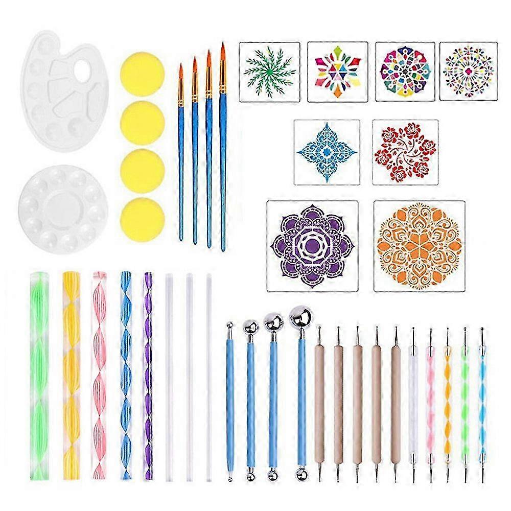 Mandala Dotting Tools Stencil Set , for Painting Rocks Drawing, Kid...