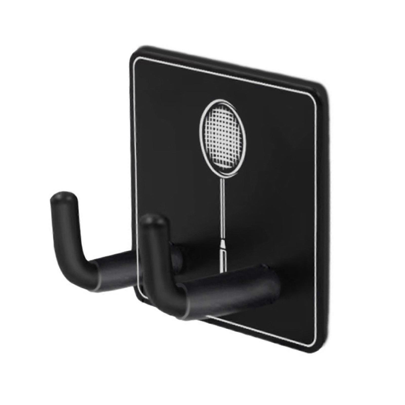 Wall Mounted Racket Rack Vertical Display Holder Metal Hanging Hook Badminton Racket Holder Wall Hook Enduring Multicolor