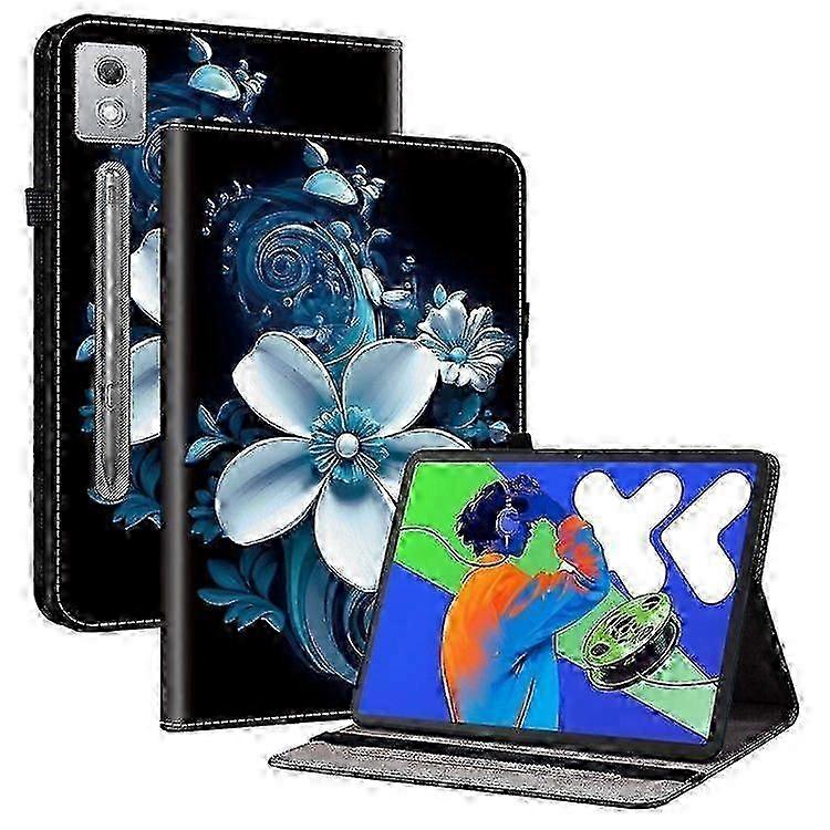 Gemusterte Standabdeckung mit Lederfinish für Lenovo Idea Tab Pro/Tab P12 Pro 12,7 Zoll (2025) Xiaoxin Pad Pro 12,7 Zoll (2025)