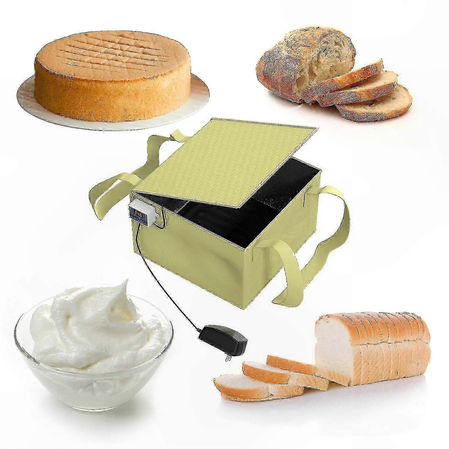 Adjustable Temperature Dough Proofer for Bread, Yogurt, and Fermentation Use