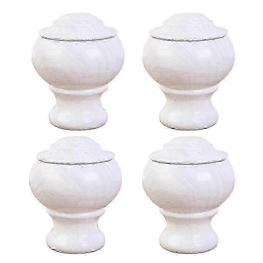 4pcs Pvc Decorative Curtain Pole/ Rod Ends Finals 28mm