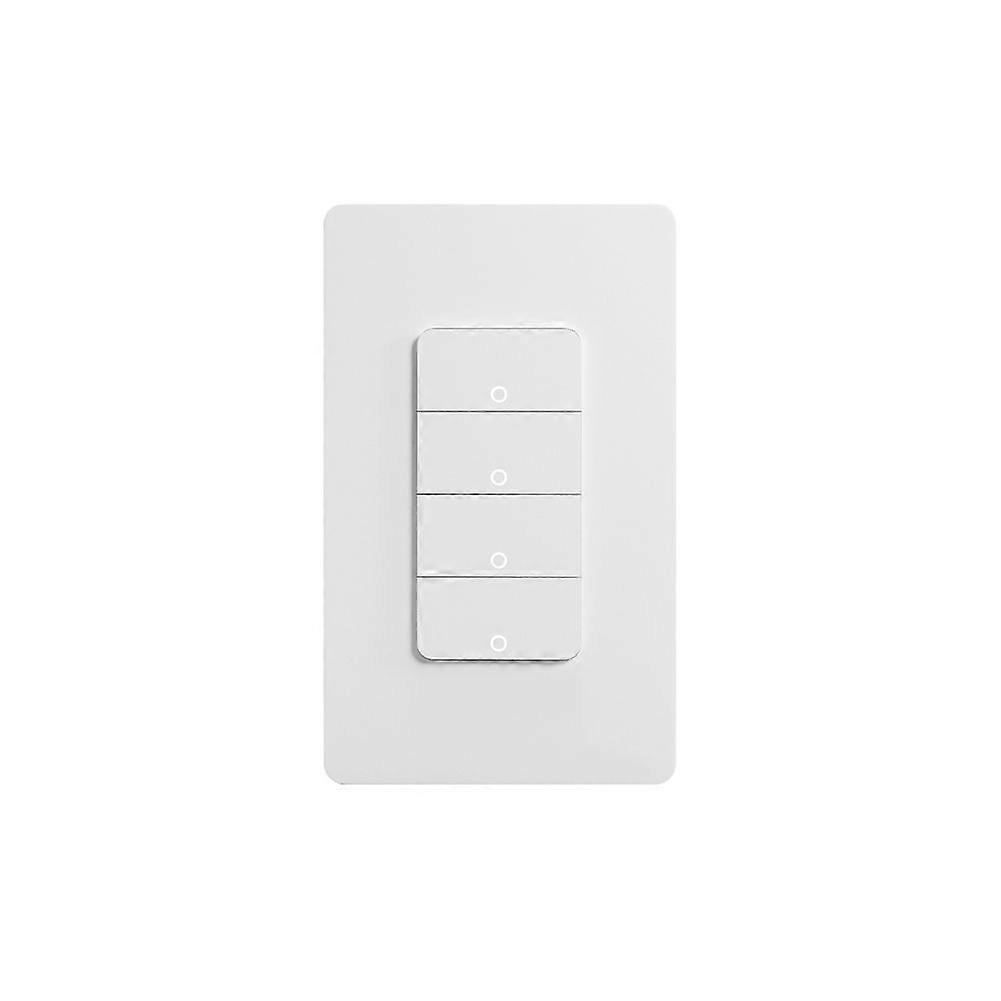 Matter WiFi Smart Light Switch 4-Gang US Push Button Wall Switch