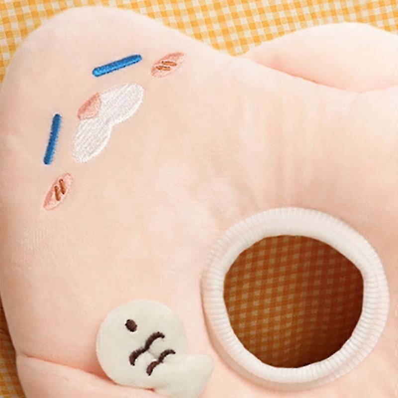 Cat Elizabethan Collar Soft Artificial Rabbit Plush Neck Protection Cute Animal Shape Cat Recovery C