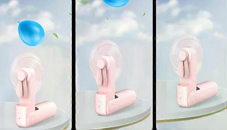 Portable mini pocket fan, foldable, long-lasting battery and strong wind