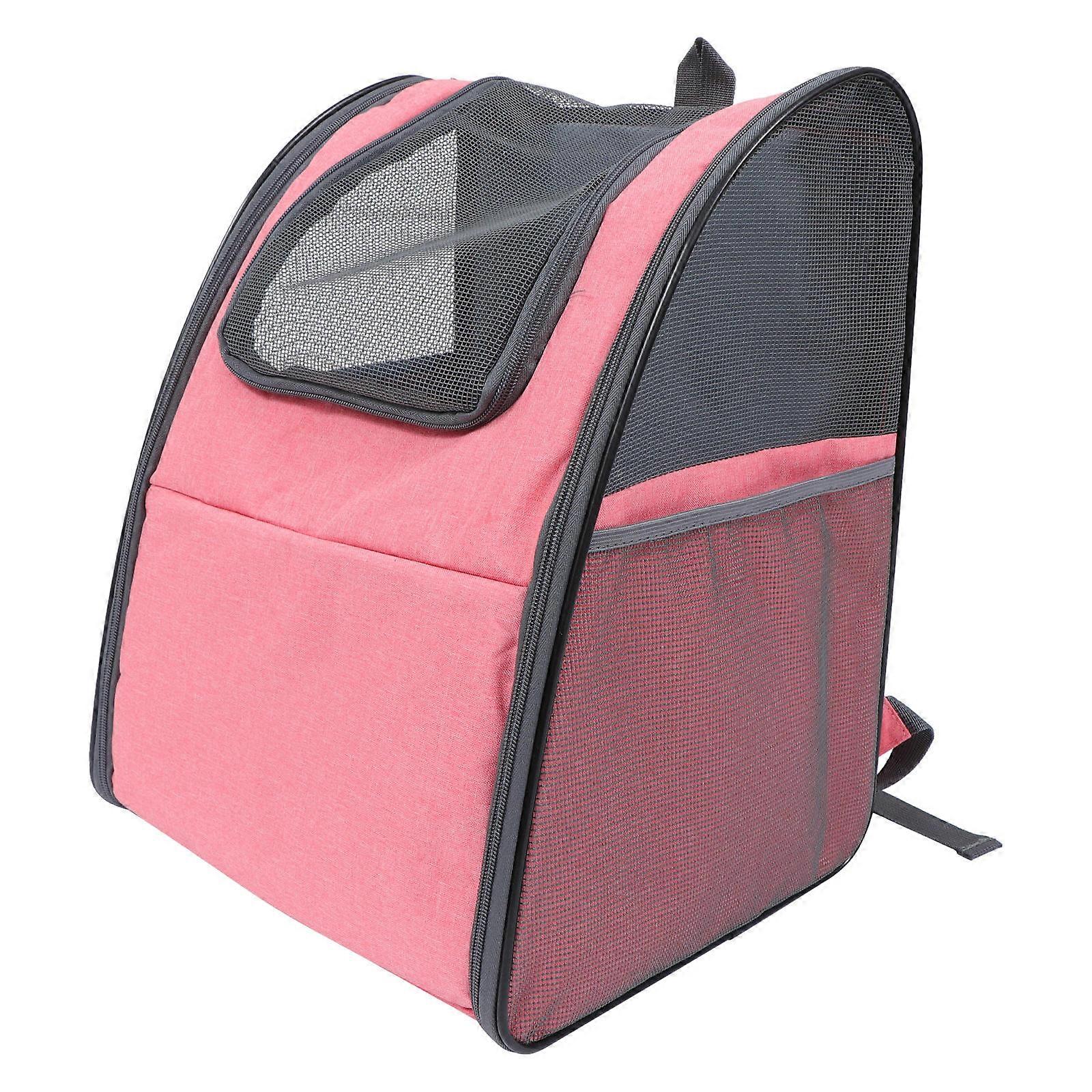 Pet Backpack Cat Backpack Carrier for Travel Foldable Ventilated Canvas