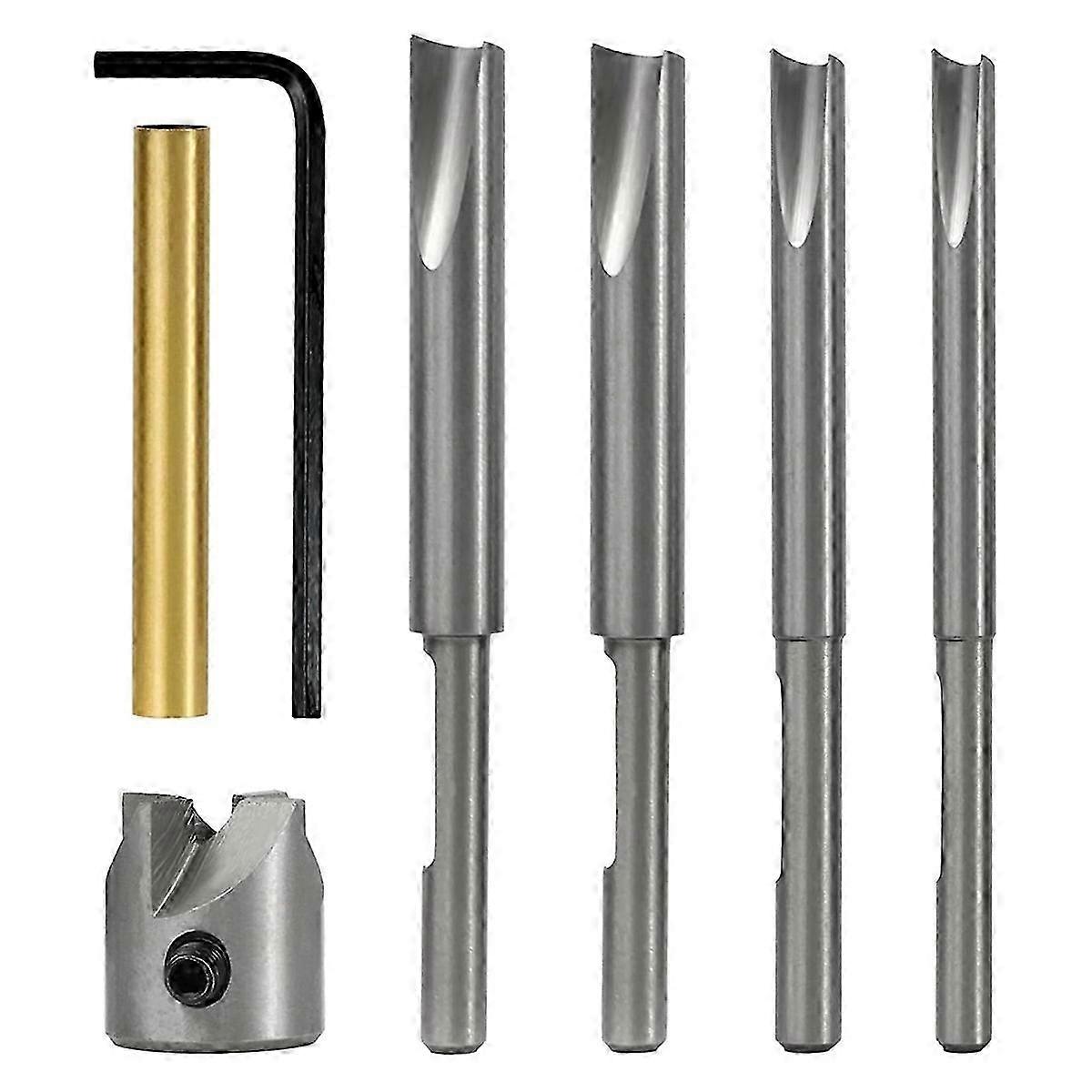 7Pcs Pen Mill Set,Pen Trimming System with Pilot Cutter Shafts