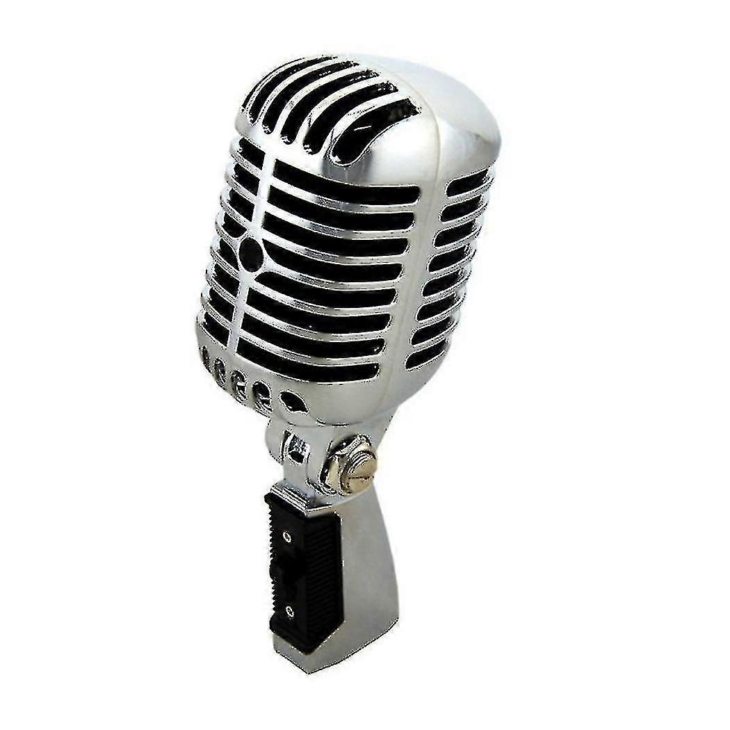 Classical retro dynamic microphone for stage performance Star stage antique microphone