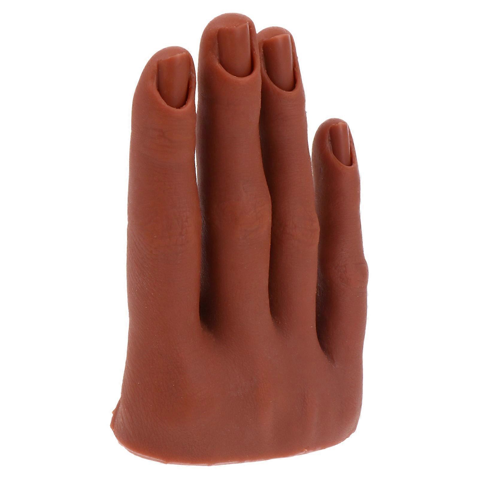 Manicures Hand Model Silicone Practice Hand Bendable