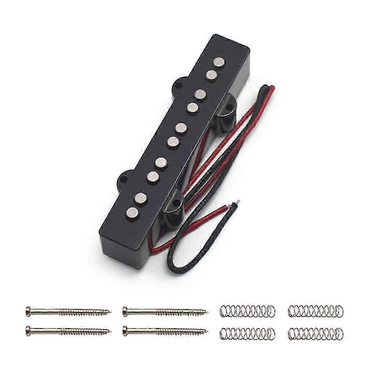 Five-String Electric Bass Single Coil Open Pickup - Black Bridge Pickup for Quality Sound