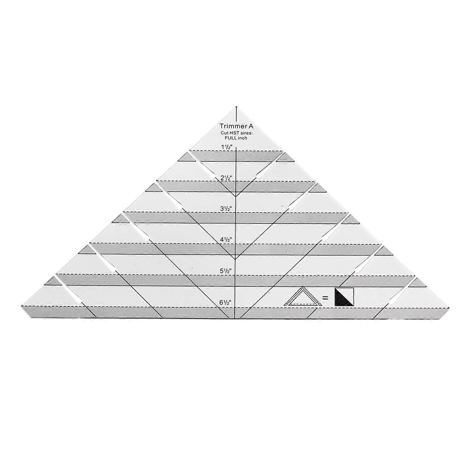 Acrylic Cloth Ruler for Patchwork DIY Sewing Triangle Quilt Ruler Convenient and Versatile