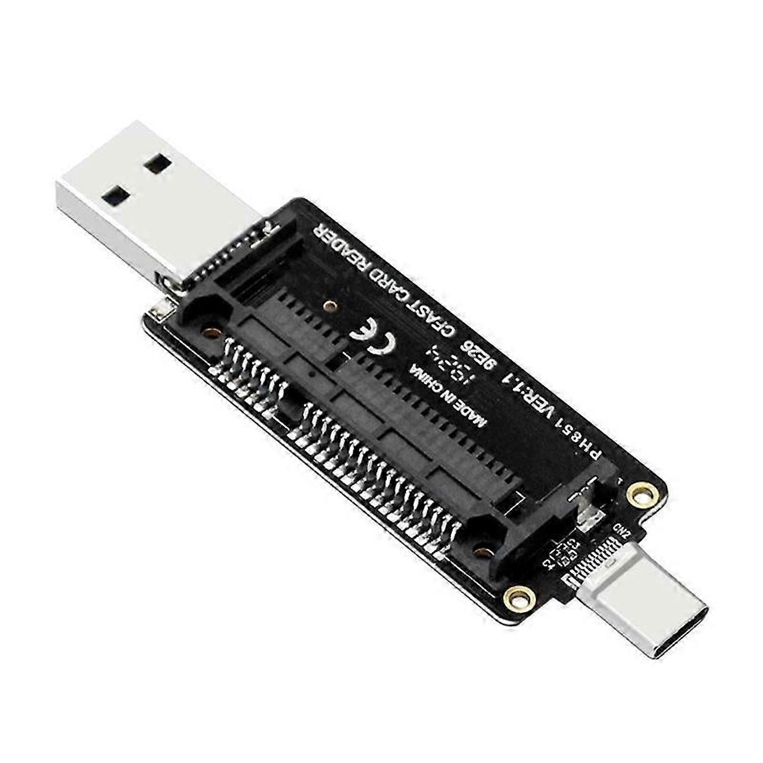 CFast USB 3.1 Type A+C Card Reader 10Gbps CFast Memory Card Adapter