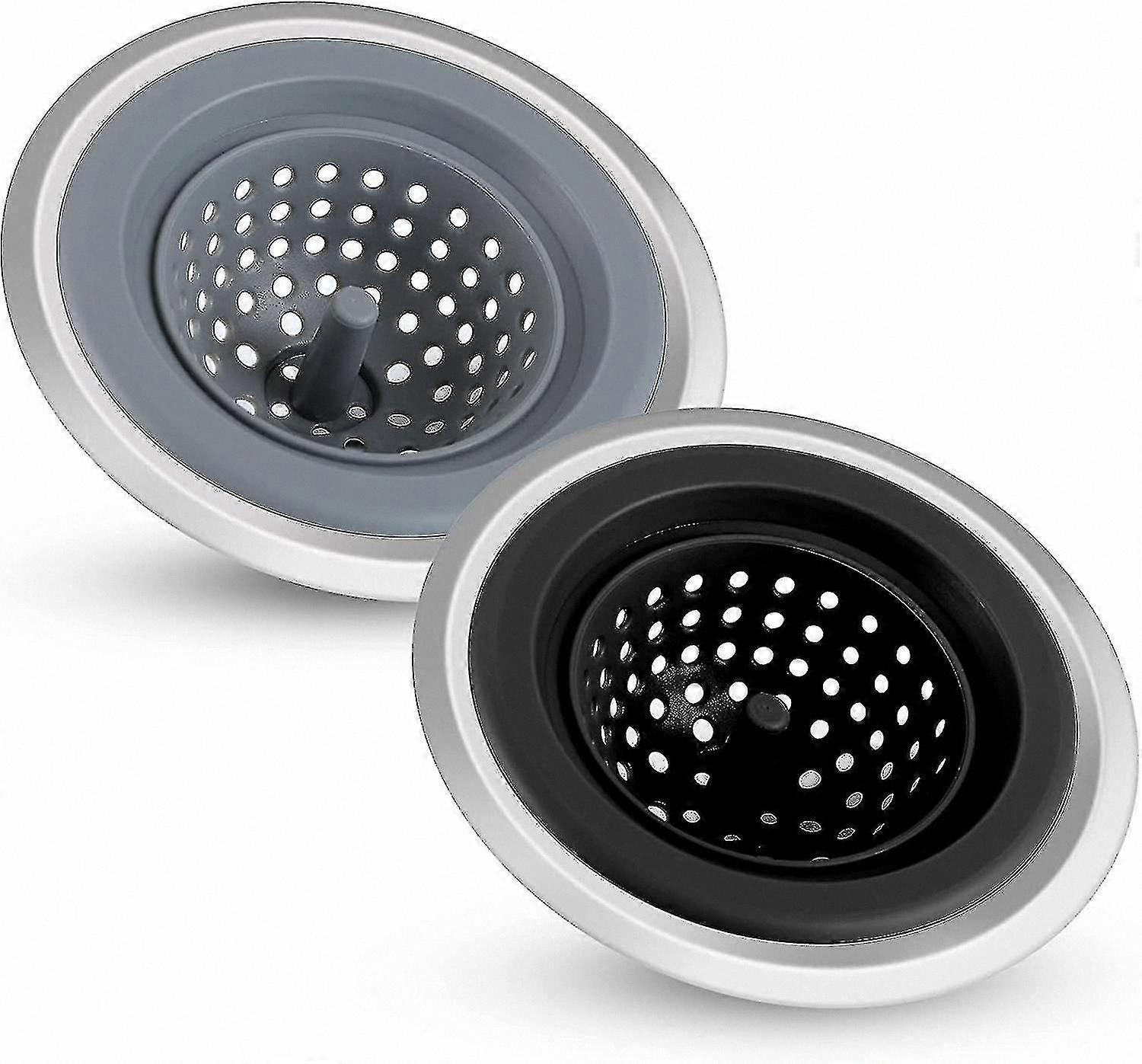 Silicone Sink Strainers 2-Pack for Kitchen Use