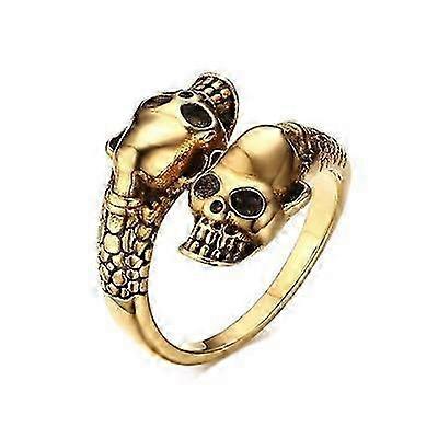 Men's Skull Open Ring, Unique Cast Design, Accessory for Bold Style 2025