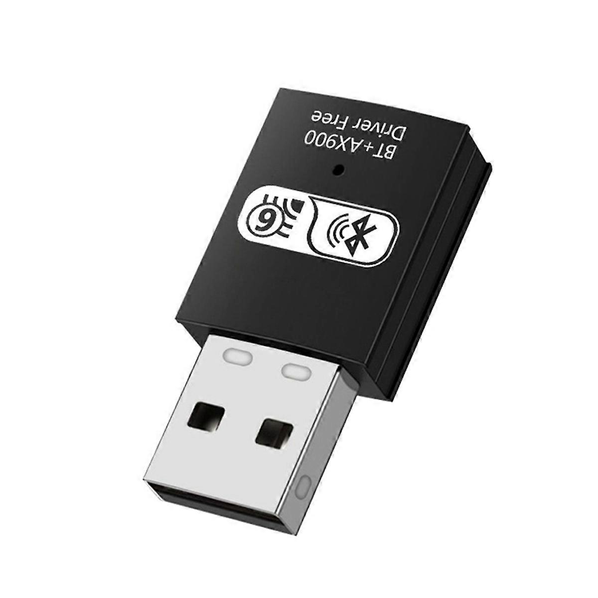 2 in 1 AX900 USB WIFI6 Bluetooth 5.4 Wireless WiFi Adapter Dual Band 2.4G+5GHz 900Mbps Network Card for Win10/11