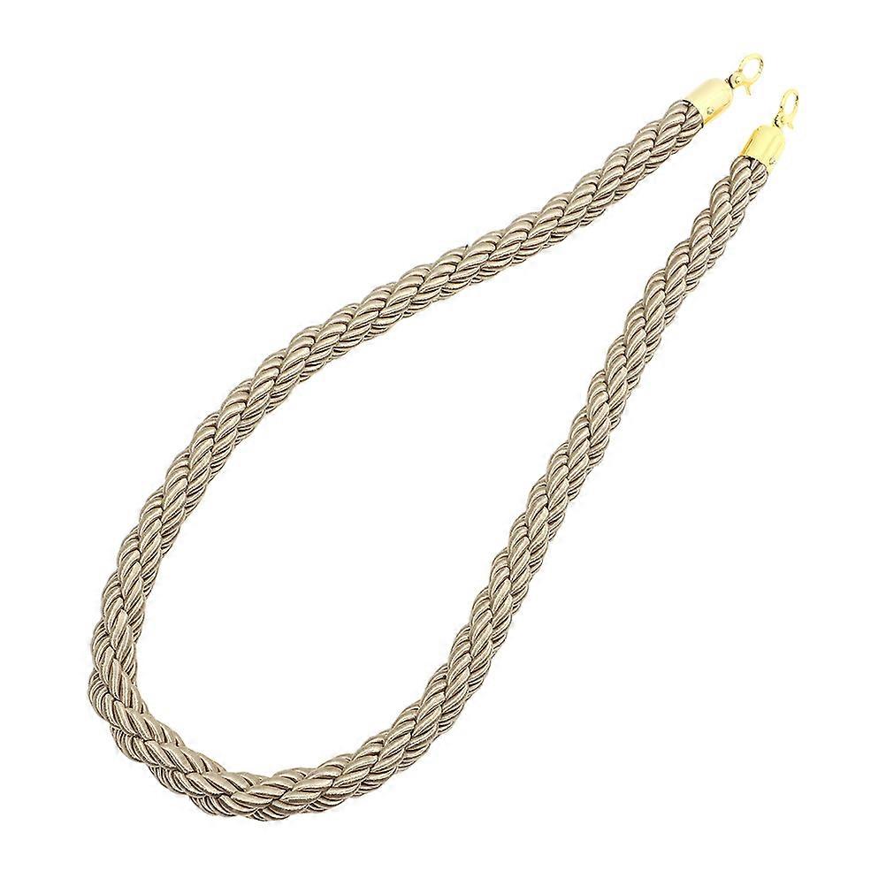 Barrier Rope For Crowd Control Events Celebrations 150X2.80X2.80CM Reliable Beige Jute With Hooks 1Set