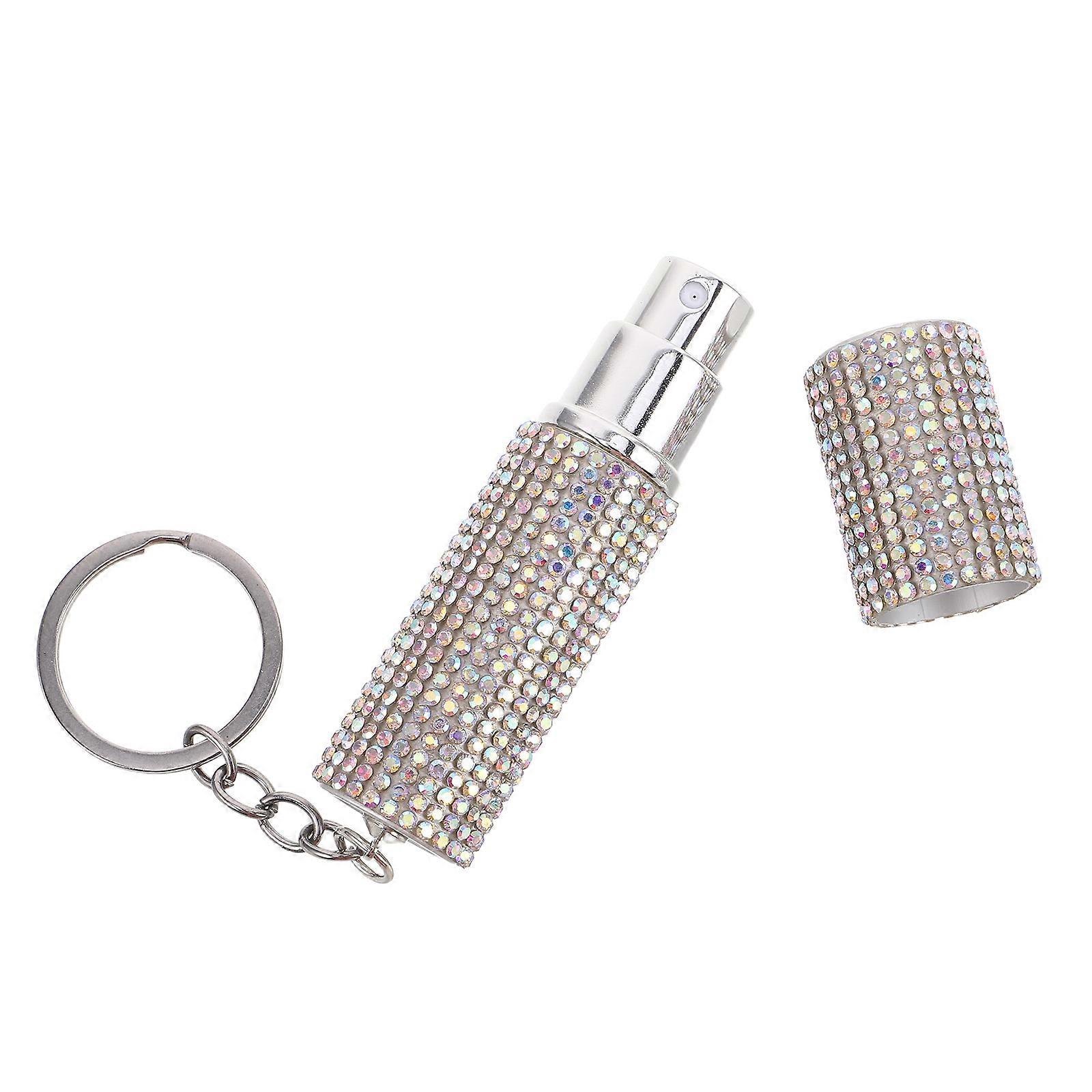 Refillable Perfume Bottle Portable Spray Bottle with Rhinestone 5Pcs