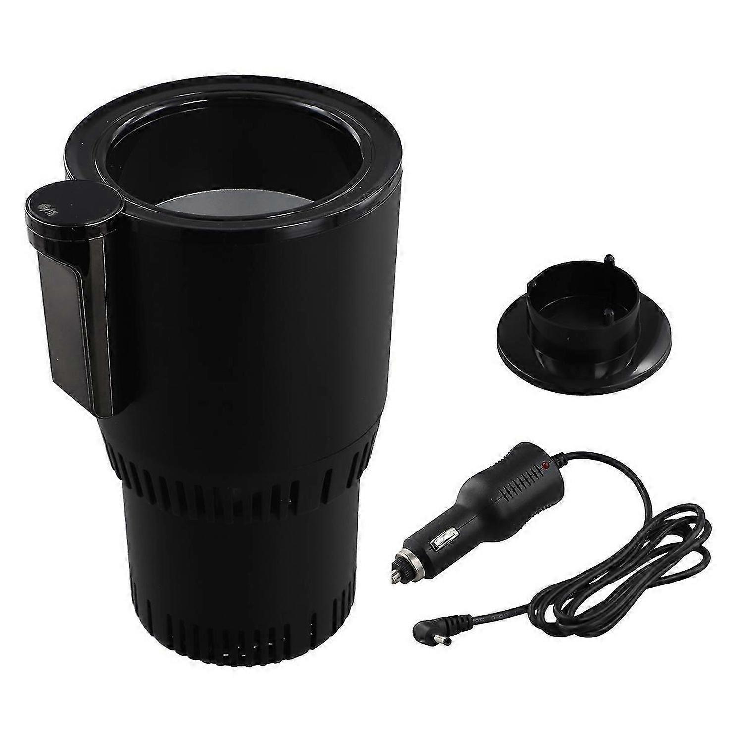 12V Car 2 in 1 Heating Cooling Cup Warmer Cooler Cup Smart Cup Holder Digital Display Temperature Dr