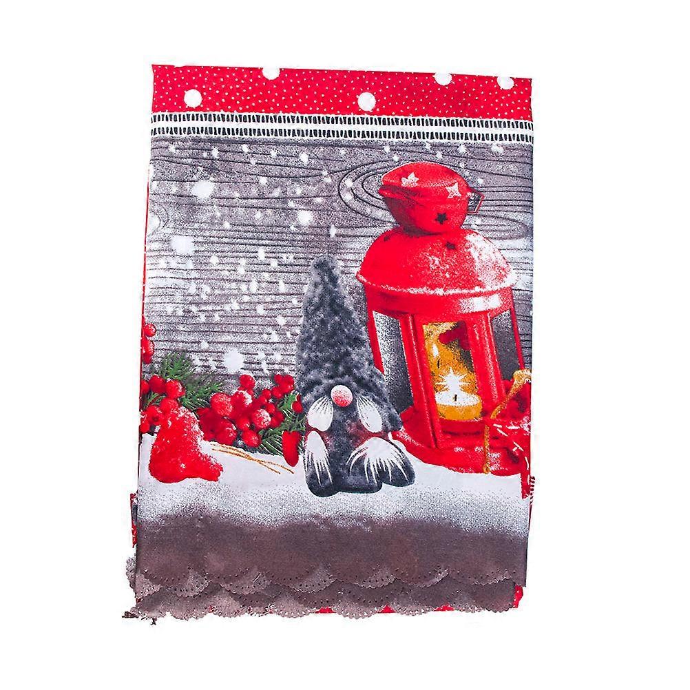 Christmas Style Multi Rectangle Tablecloth Washable Party Decoration 1Set