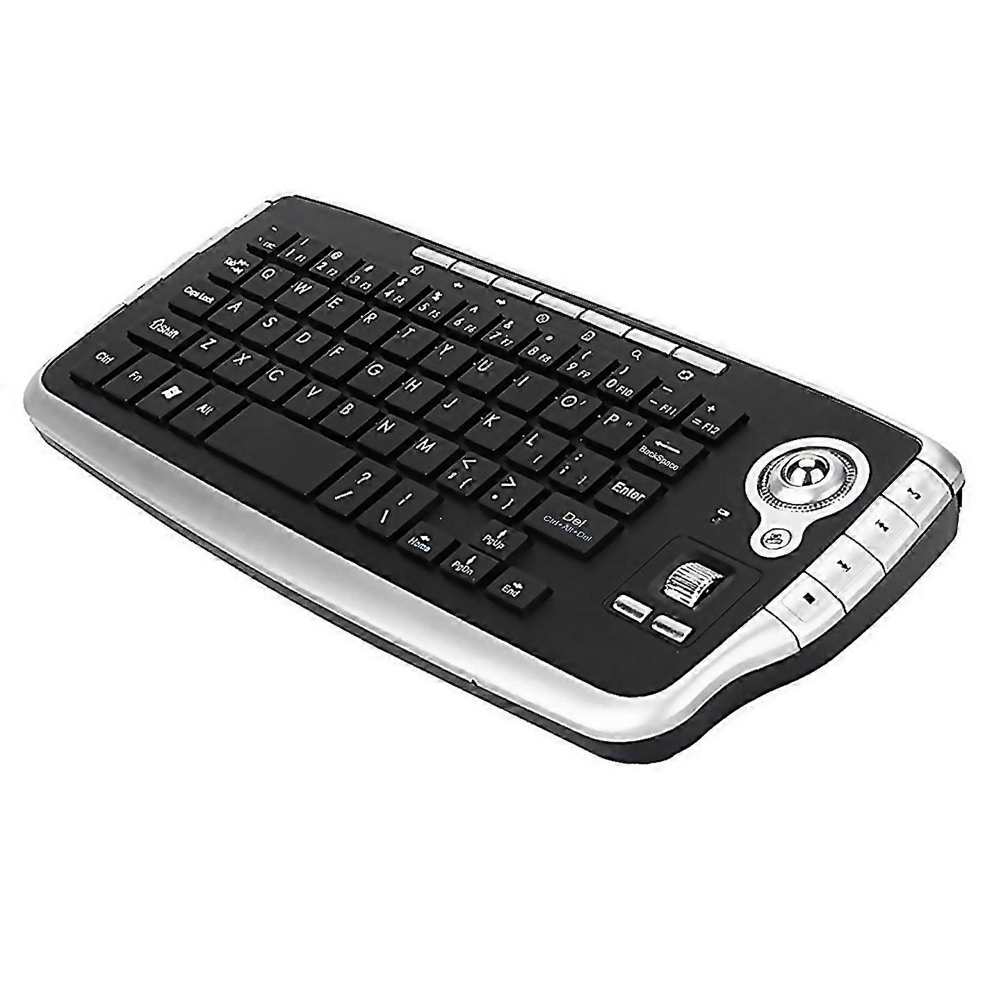 For Wireless Keyboard With Trackball Mouse Scroll Wheel Remote Control