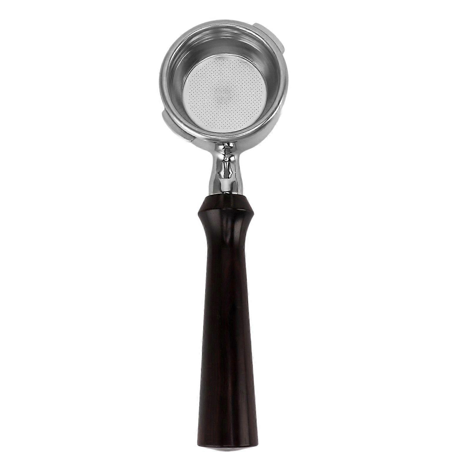 Porte-filtre sans fond de 58 mm en acier inoxydable à deux oreilles pour machine à café GAGGIA, type F, bois de santal