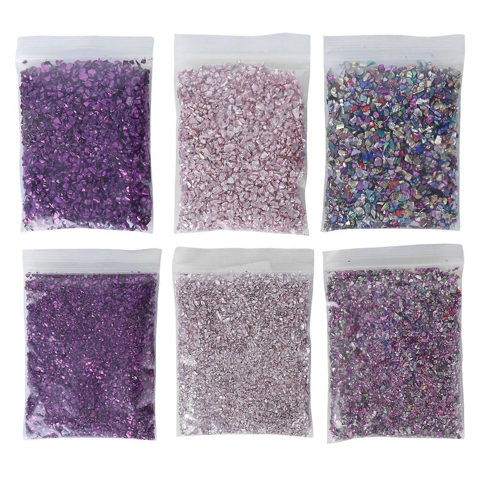 Crushed Glass Shining DIY Irregular Glass Chips Filler Glitter Craft Resin Decoration