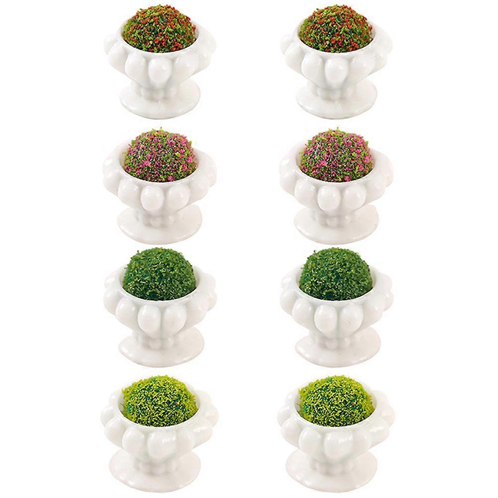 Tiny Miniature Plants Resin Flowers for Mini House Decorations 32Pcs